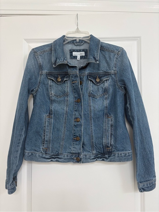 LOFT Jackets & Blazers - LOFT Light Blue Denim Jean Jacket - Classic Button-Front